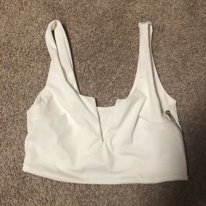 White crop top bra party top